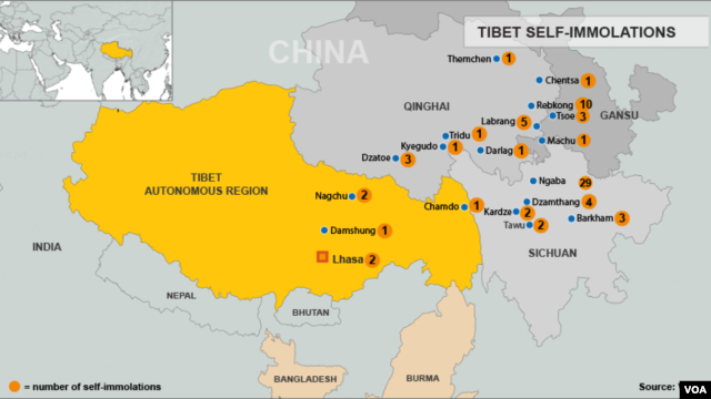Tibetan Self-Immolations through November 26, 2012.
