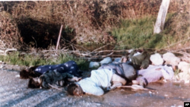 Chemical war victims of Iraqi gas attack on Kurds in the town of Halabja. (1988 file photo)