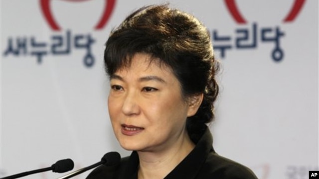 한국 새누리당의 박근혜 대통령 후보. (자료 사진)