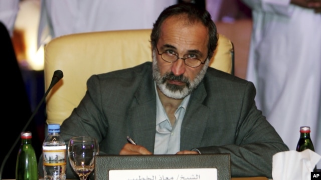 Cleric Ahmad al-Khatib was chosen in Doha, Qatar to lead newly united opposition against Syrian's president, Bashar al-Assad, November 11, 2012.
