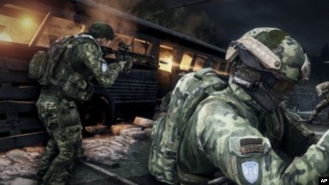 El videojuego a menudo emplea imágenes virtuales de figuras políticas de renombre.