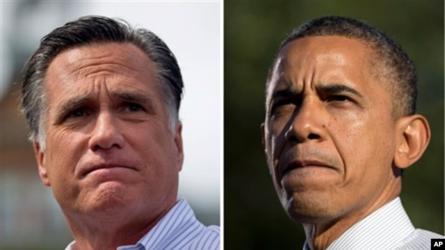 Tổng thống Hoa Kỳ Barack Obama và ứng cử viên tổng thống của đảng Cộng hòa Mitt Romney