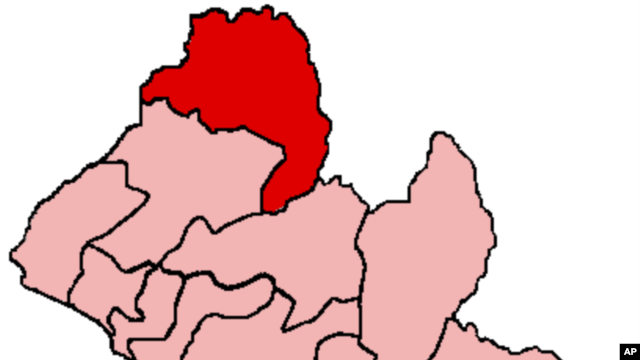 Map of Liberia and Lofa County