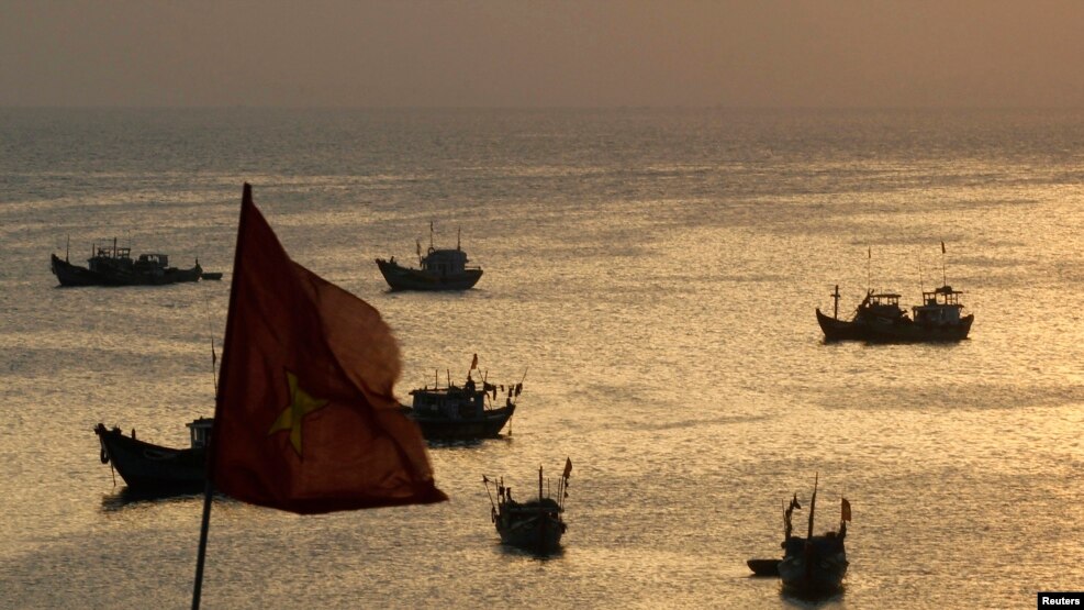 Ảnh tư liệu - Những chiếc thuyền đánh cá ở đảo Lý Sơn, Quảng Ngãi, Việt Nam. 