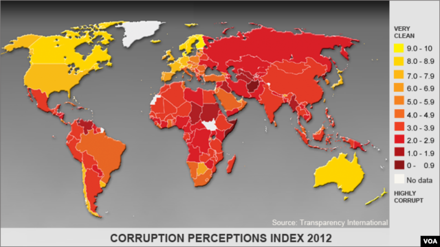 Transparency Corruption Index 2012