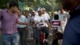 Delhi Chief Minister Arvind Kejriwal (c) takes part in a cycle rally during a car-free day covered only a six-kilometer (4-mile) stretch in New Delhi, India, October 22, 2015.