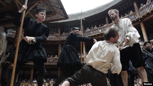 Shakespeare's plays are performed at the Globe Theater in London.