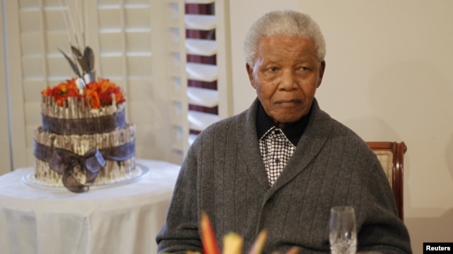 Former South African president Nelson Mandela observes his 94th birthday at his house in Qunu, Eastern Cape, July 18, 2012.