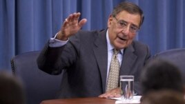 Defense Secretary Leon Panetta talks during a news conference at the Pentagon, June 29, 2012.