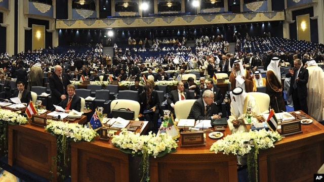 Delegates from 60 nations gathered in Kuwait to consider increased pledges for U.N. humanitarian aid for more than five million civilian victims of the Syria conflict, January 30, 2013.  