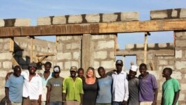 Construction of the first classrooms on Holmer's second school in March 2012, Mungere Secondary. The school opened its doors in September to the first 40 students.(Red Sweater Project)