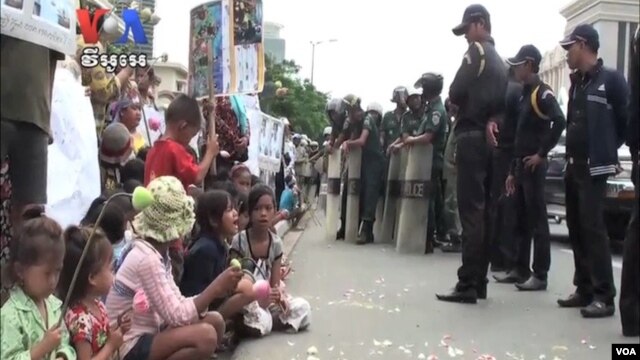 The Boeung Kak villagers have been protesting a 133-acre development project in northern Phnom Penh since 2008, when the evictions began.