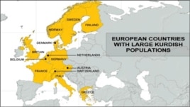 European Countries with Large Kurdish Populations
