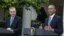 Prezidan Barack Obama (adwat) ak Premye Minis turk la, Recep Tayyip Erdogan, nan yon konferans pou laprès yo bay ansamm nan Washington jedi 16 me 2013 la.