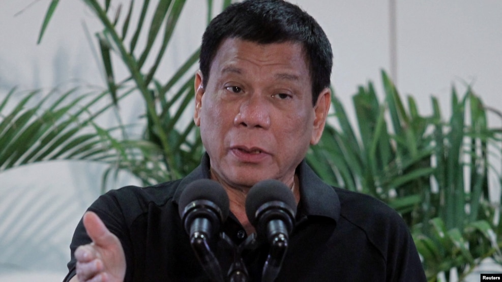 Tổng thống Philippines Rodrigo Duterte.