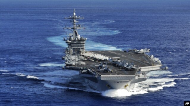 Hàng không mẫu hạm USS Carl Vinson của Hoa Kỳ ở Thái Bình Dương