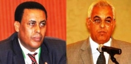 የኢትዮጵያ የውጭ ጉዳይ ሚኒስቴር ቃል አቀባይ አምባሣደር ዲና ሙፍቲ እና የግብፅ የቀድሞ የውኃ ሃብት ሚኒስትር ዶ/ር አላም ሞሐመድ