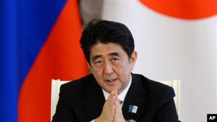 ဂ်ပန္၀န္ႀကီးခ်ဳပ္ Shinzo Abe။ (ဧၿပီလ ၂၉ ရက္၊ ၂၀၁၃)။