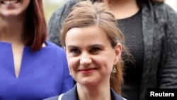 FILE - Batley and Spen MP Jo Cox is seen in Westminster May 12, 2015. 