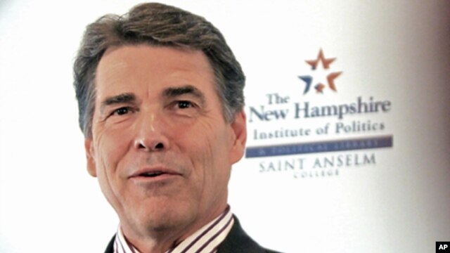 Texas Governor Rick Perry in New Hampshire, Aug 17, 2011