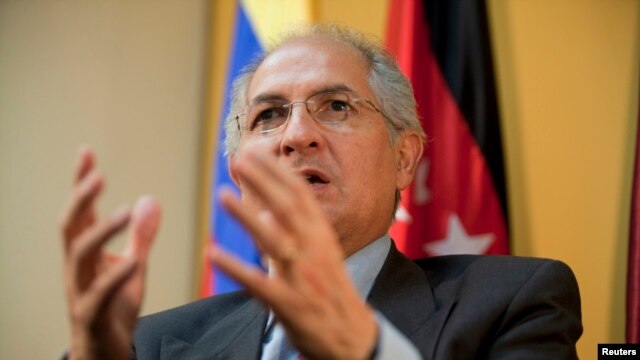 El alcalde de Caracas, Antonio Ledezma, fue detenido el 19 de febrero.