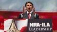 FILE - Then-Texas Governor Rick Perry speaks at the NRA-ILA Leadership Forum at the George R. Brown Convention Center, the site for the National Rifle Association's annual meeting in Houston, Texas, May 3, 2013. 
