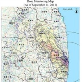 Latest Japanese goverment-released radiation dose map. Hot spots are being found far outside the expected zones of elevated radiation.