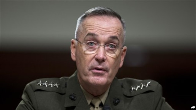 Marine Gen. Joseph Dunford, testifies on Capitol Hill in Washington Nov. 15, 2012