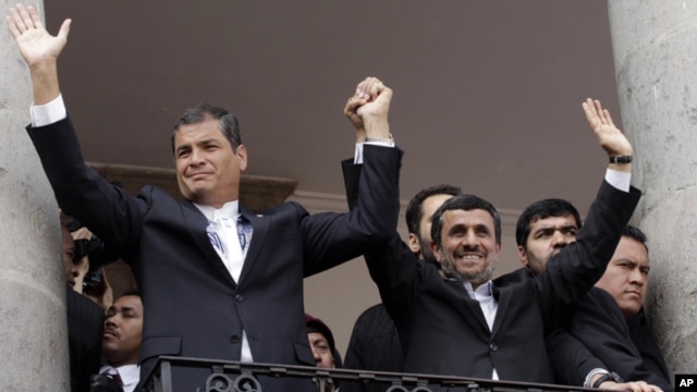 En enero último, el presidente Correa se reunió en Quito con el gobernante iraní, Mahmud Ahmadinejad.