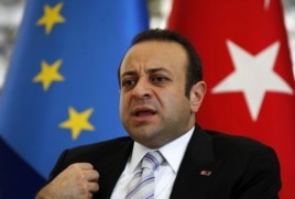 Turkey's EU Affairs Minister Egemen Bagis in Istanbul, June 26, 2012.
