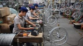 中国一家自行车厂