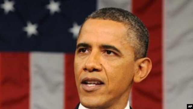 President Barack Obama delivers his State of the Union address on Capitol Hill in Washington, January 24, 2012.