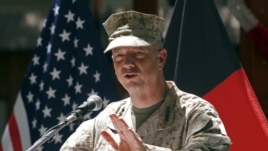 U.S. General John Allen speaks in Kabul, July 4, 2012.        