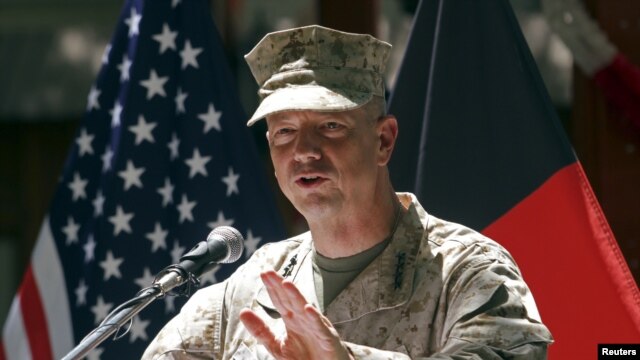 U.S. General John Allen speaks in Kabul, July 4, 2012.        