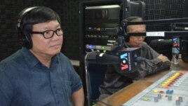 Sam Rainsy Party lawmaker Son Chhay, left, joined “Hello VOA” on Thursday along with Soubert, who is the current head of the Human Rights Party.