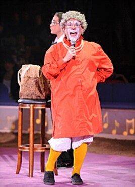 Professional clown Barry Lubin looks forward to the Big Apple performances for children with special needs.