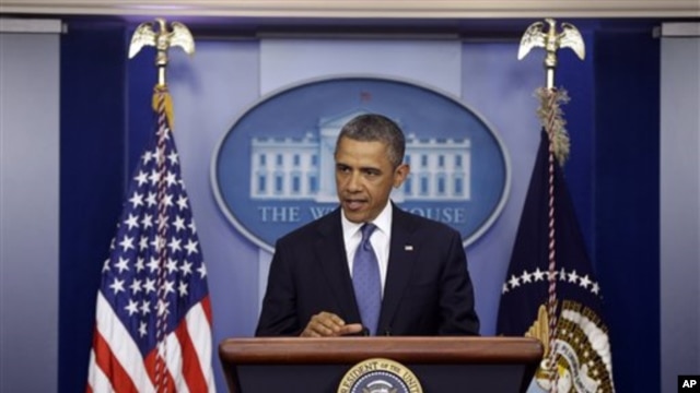 President Barack Obama speaks about the 'fiscal cliff' talks at White House Dec. 28, 2012