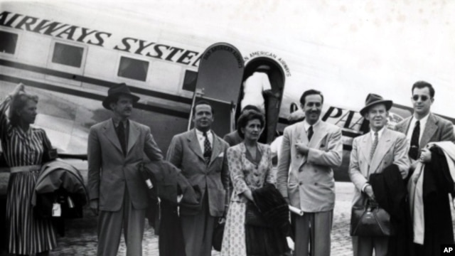 On August 17, 1941 Walt Disney, his wife Lillian, and colleagues step off the plane in Rio de Janeiro to begin a nine-week trip through Latin American countries.