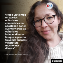 Ave Barrera, escritora mexicana. [Foto: cortesía de la entrevistada].