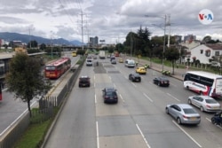 Una de las salidas, al norte de Bogotá, donde se registran movimiento de viajeros.