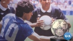 Maradona ‘Hand of God' Ball on Auction Ahead of World Cup
