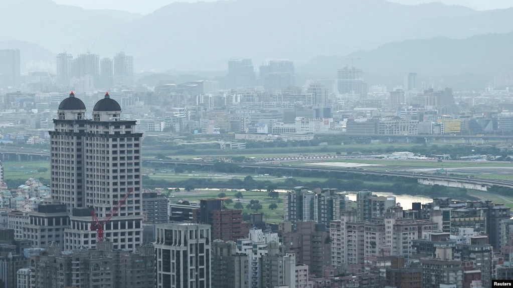 台湾台北市清晨鸟瞰 （2022年9月29日）(photo:VOA)
