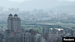 台湾台北市清晨鸟瞰 （2022年9月29日）