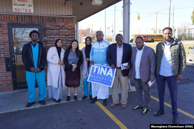 Ohio's state senator Tina Maharath (D-Columbus) met with a group of Somani community members during her campaign ahead of the November 2022 midterm election.