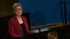 FILE - Australia's Minister of Foreign Affairs Penny Wong addresses the 77th session of the United Nations General Assembly at UN headquarters in New York City on Sept. 23, 2022.