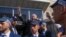 Benjamin Netanyahu, former Israeli Prime Minister and the head of Likud party, waves to his supporters during a national election, in Ashkelon, Israel, Nov. 1, 2022. 