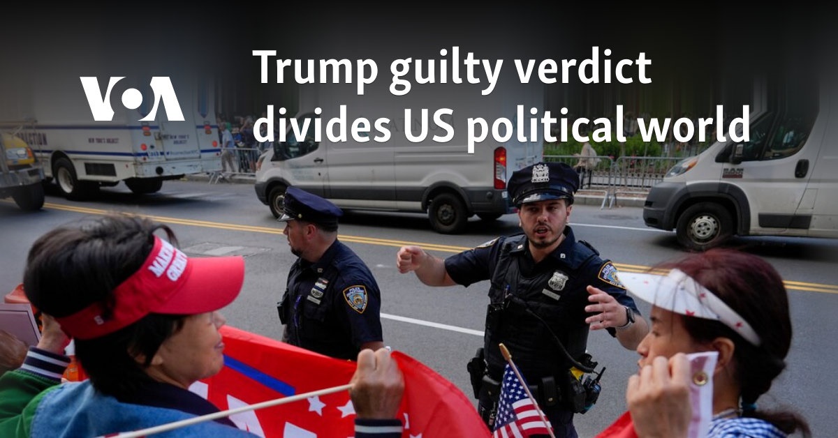 Trump guilty verdict divides US political world