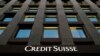 FILE - The Credit Suisse logo is pictured on a bank in Geneva, Switzerland, Oct. 17, 2017.