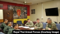 Thai soldiers take part in the Lightning Forge Exercise 2019, a large-scale training exercise, on Oahu, Hawaii, U.S.A.