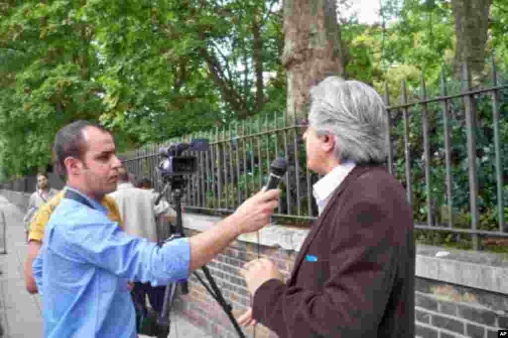 Kurdish demonstration in London against Iranian government, Friday July 22, 2011